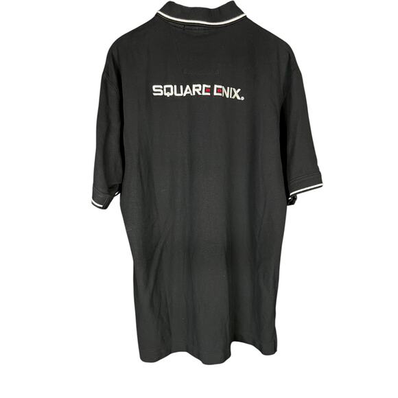 Men's Square Enix Employee/Promo Black & White Logo Gamer Polo - XL - Picture 1 of 9